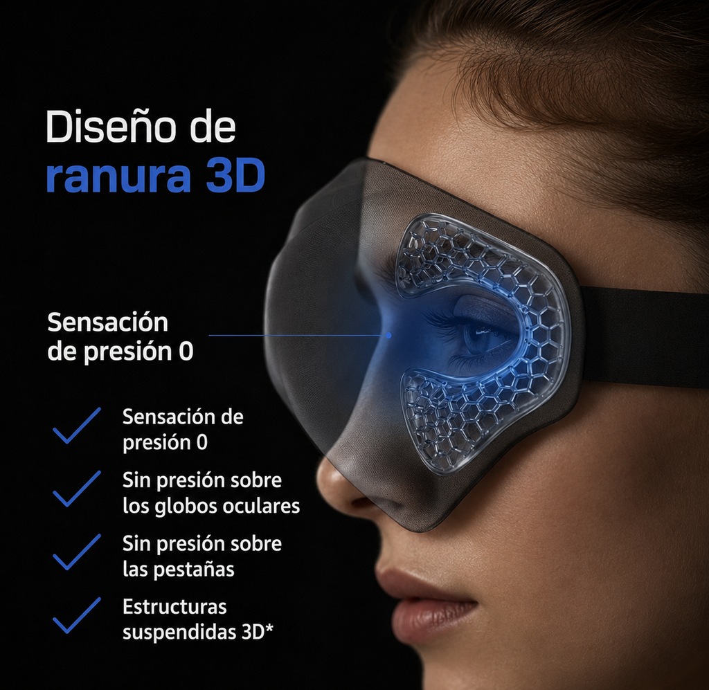 Antifaz de Descanso 3D – Bloqueo Total de Luz